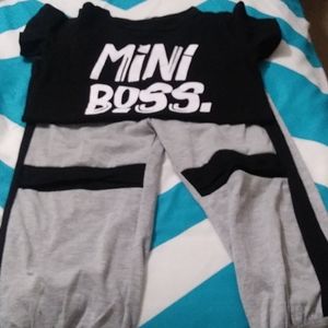 Boys tshirt with jogging pants